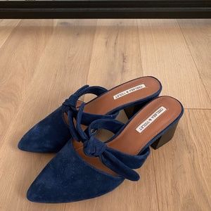 Chelsea & Violet Blue Suede Mini Heal